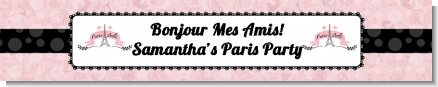 Paris BeBe - Personalized Baby Shower Banners