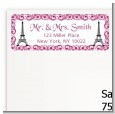 Paris - Bridal Shower Return Address Labels thumbnail