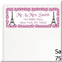 Paris - Bridal Shower Return Address Labels