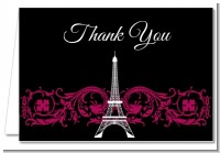 Paris - Bridal Shower Thank You Cards