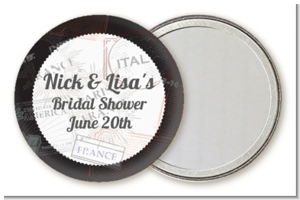 Passport - Personalized Bridal Shower Pocket Mirror Favors