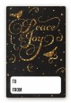 Peace and Joy - Custom Large Rectangle Christmas Sticker/Labels thumbnail