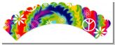 Peace Tie Dye - Birthday Party Cupcake Wrappers