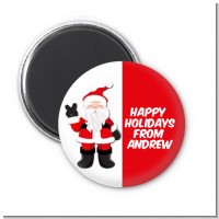 Peace Out Santa - Personalized Christmas Magnet Favors