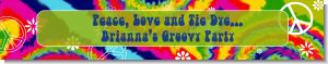 Peace Tie Dye - Personalized Birthday Party Banners