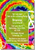 Peace Tie Dye - Birthday Party Invitations