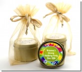 Peace Tie Dye - Birthday Party Gold Tin Candle Favors