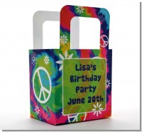 Peace Tie Dye - Personalized Birthday Party Favor Boxes