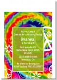 Peace Tie Dye - Birthday Party Petite Invitations