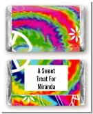 Peace Tie Dye - Personalized Birthday Party Mini Candy Bar Wrappers