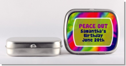 Peace Tie Dye - Personalized Birthday Party Mint Tins