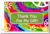 Peace Tie Dye - Birthday Party Thank You Cards