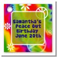 Peace Tie Dye - Personalized Birthday Party Card Stock Favor Tags thumbnail