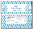 Peacock - Personalized Baby Shower Candy Bar Wrappers thumbnail
