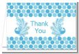 Peacock - Baby Shower Thank You Cards thumbnail