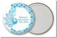 Peacock - Personalized Baby Shower Pocket Mirror Favors