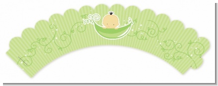 Sweet Pea Asian Boy - Baby Shower Cupcake Wrappers