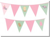 Our Little Peanut Girl - Baby Shower Themed Pennant Set