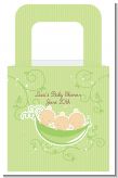 Triplets Three Peas in a Pod Caucasian Three Boys - Personalized Baby Shower Favor Boxes