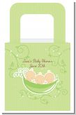 Triplets Three Peas in a Pod Caucasian Three Boys - Personalized Baby Shower Favor Boxes