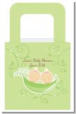 Twins Two Peas in a Pod Caucasian Two Girls - Personalized Baby Shower Favor Boxes