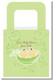 Twins Two Peas in a Pod Asian Two Girls - Personalized Baby Shower Favor Boxes