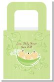 Triplets Three Peas in a Pod Asian Three Boys - Personalized Baby Shower Favor Boxes