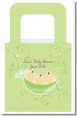 Triplets Three Peas in a Pod Asian Three Girls - Personalized Baby Shower Favor Boxes