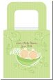 Twins Two Peas in a Pod Caucasian Boy And Girl - Personalized Baby Shower Favor Boxes thumbnail