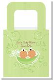 Twins Two Peas in a Pod Hispanic Two Boys - Personalized Baby Shower Favor Boxes