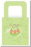 Triplets Three Peas in a Pod Hispanic Three Boys - Personalized Baby Shower Favor Boxes