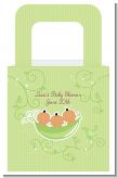 Triplets Three Peas in a Pod Hispanic Three Boys - Personalized Baby Shower Favor Boxes