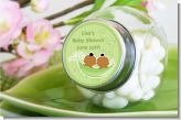 Twins Two Peas in a Pod African American Boy And Girl - Personalized Baby Shower Candy Jar