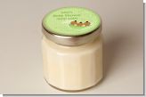 Triplets Three Peas in a Pod African American Three Boys - Baby Shower Personalized Candle Jar