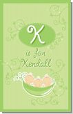 Triplets Three Peas in a Pod Caucasian Three Girls - Personalized Baby Shower Nursery Wall Art