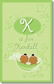 Twins Two Peas in a Pod African American Two Girls - Personalized Baby Shower Nursery Wall Art
