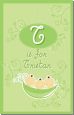 Triplets Three Peas in a Pod Asian Three Boys - Personalized Baby Shower Nursery Wall Art thumbnail