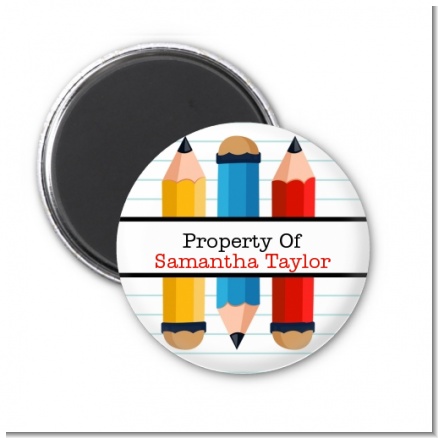 Pencils - Personalized School Magnet Favors