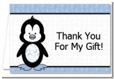 Penguin Blue - Birthday Party Thank You Cards