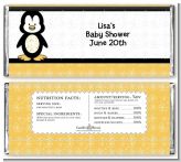 Penguin - Personalized Baby Shower Candy Bar Wrappers