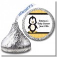 Penguin - Hershey Kiss Baby Shower Sticker Labels thumbnail