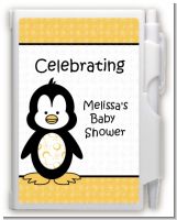 Penguin - Baby Shower Personalized Notebook Favor