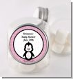 Penguin Pink - Personalized Baby Shower Candy Jar thumbnail