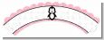 Penguin Pink - Baby Shower Cupcake Wrappers thumbnail
