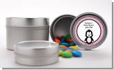 Penguin Pink - Custom Baby Shower Favor Tins