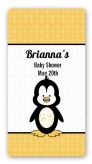 Penguin - Custom Rectangle Baby Shower Sticker/Labels