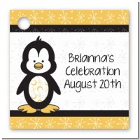 Penguin - Personalized Birthday Party Card Stock Favor Tags
