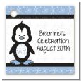 Penguin Blue - Personalized Baby Shower Card Stock Favor Tags thumbnail
