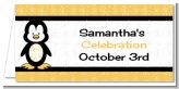 Penguin - Personalized Baby Shower Place Cards