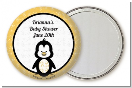 Penguin - Personalized Baby Shower Pocket Mirror Favors